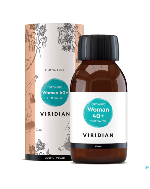Viridian organic woman 40+ omega huile 200ml