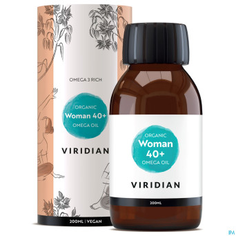 Viridian organic woman 40+ omega huile 200ml