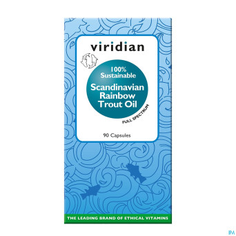 Viridian sustainable scand.trout oil softgel 90