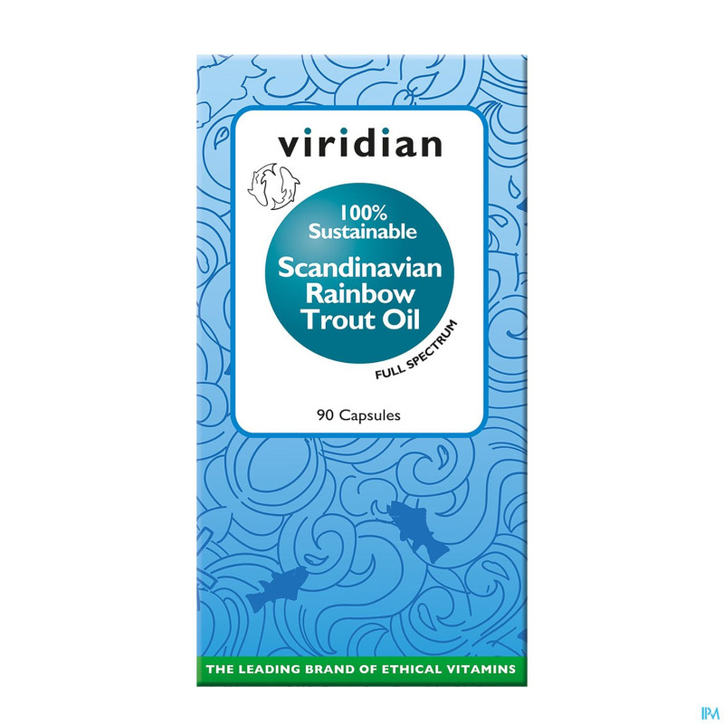 Viridian sustainable scand.trout oil softgel 90