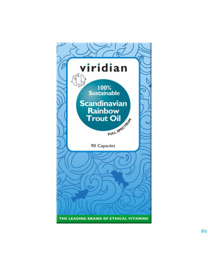 Viridian sustainable scand.trout oil softgel 90