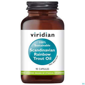 Viridian sustainable scand.trout oil softgel 90