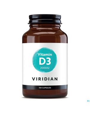 Viridian vitamin d3 vegan 2000iu v-caps 150