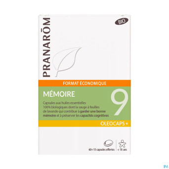 Pranarom oleocaps+ bio 9 memoire maxi caps 75