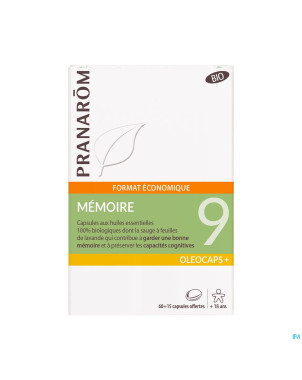 Pranarom oleocaps+ bio 9 memoire maxi caps 75