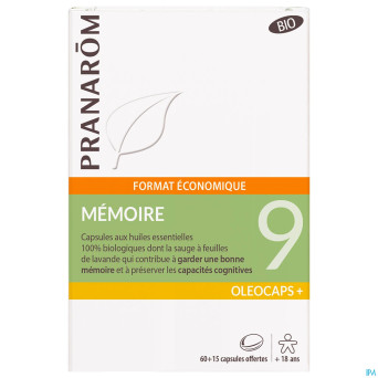 Pranarom oleocaps+ bio 9 memoire maxi caps 75