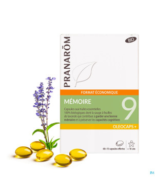 Pranarom oleocaps+ bio 9 memoire maxi caps 75