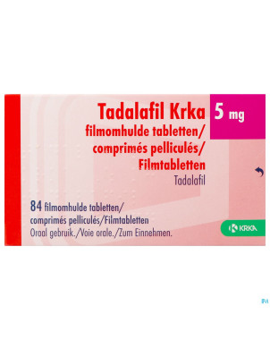 Tadalafil krka  5mg comp pell  84 x  5mg
