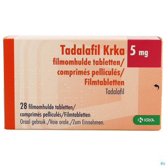 Tadalafil krka  5mg comp pell  28 x  5mg
