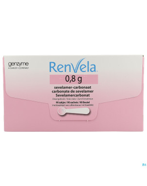 Renvela 0,8g pdr susp buvable sachet 90