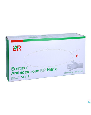 Sentina ambidextrous nitrile gant exam.  m 200