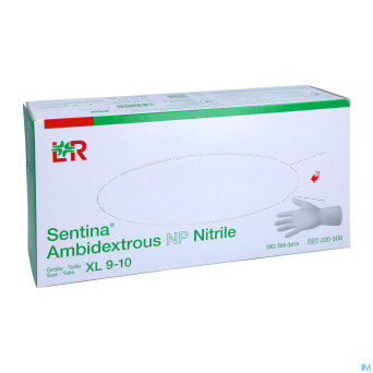 Sentina ambidextrous nitrile gant exam.  xl 200