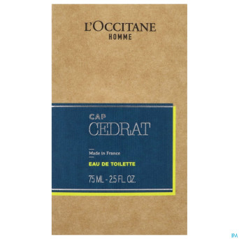 L'occitane homme cap cedrat edt    75ml