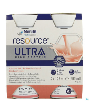 Resource ultra fraise 4x125ml