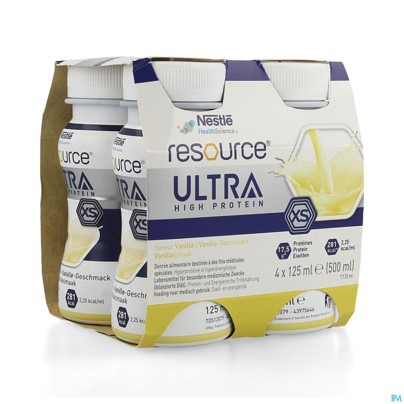Resource ultra vanille 4x125ml