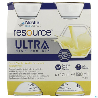 Resource ultra vanille 4x125ml