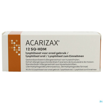 Acarizax lyophilisate sublingual comp fondant 90