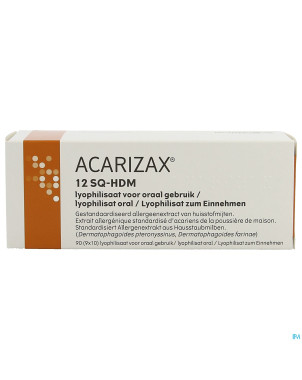 Acarizax lyophilisate sublingual comp fondant 90