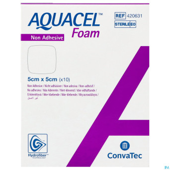 Aquacel foam non-adhesif 5x5cm 10