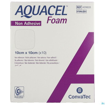 Aquacel foam non-adhesif 10x10cm 10