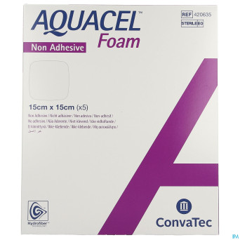Aquacel foam non-adhesif 15x15cm 5