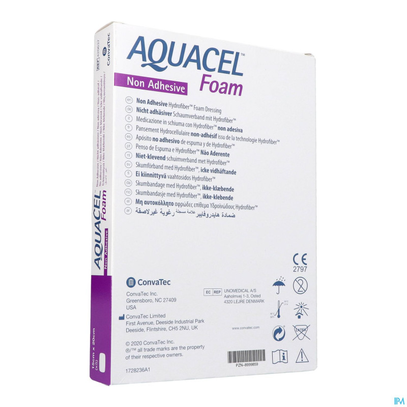 Aquacel foam non-adhesif 15x20cm 5