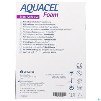 Aquacel foam non-adhesif 15x20cm 5