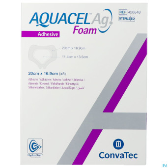 Aquacel ag foam adhesif sacral 5