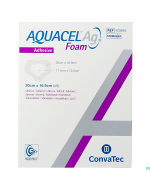 Aquacel ag foam adhesif sacral 5