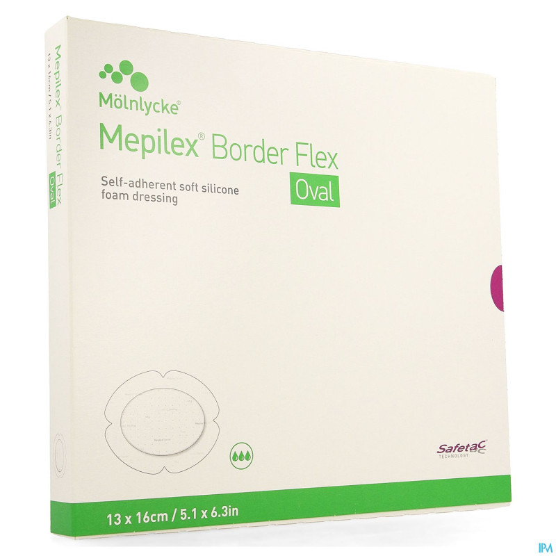 Mepilex border flex oval pans    13x16cm 5 583300
