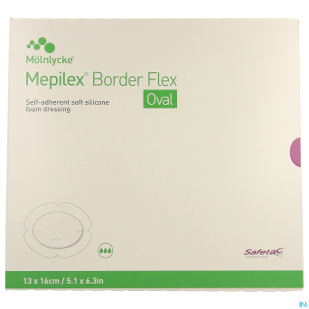 Mepilex border flex oval pans    13x16cm 5 583300
