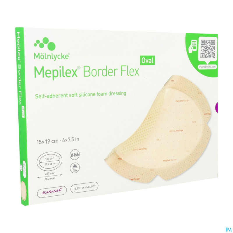 Mepilex border flex oval pans    15x19cm 5 583400