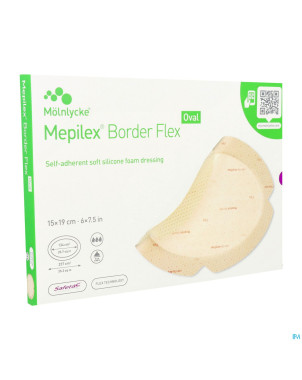 Mepilex border flex oval pans    15x19cm 5 583400