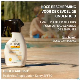 Heliocare 360 pediat.atopic lotion ip50 spray250ml