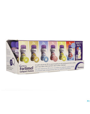 Fortimel compact protein variety pack 8+1 x125ml