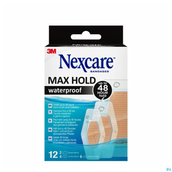 Nexcare 3m maxhold wtp assortiment 3    tailles 12