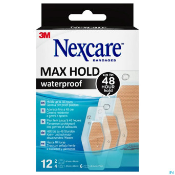 Nexcare 3m maxhold wtp assortiment 3    tailles 12