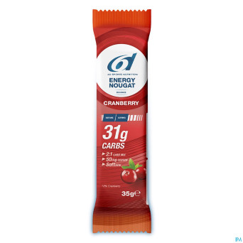 6d energy nougat cranberry 6 x 35g