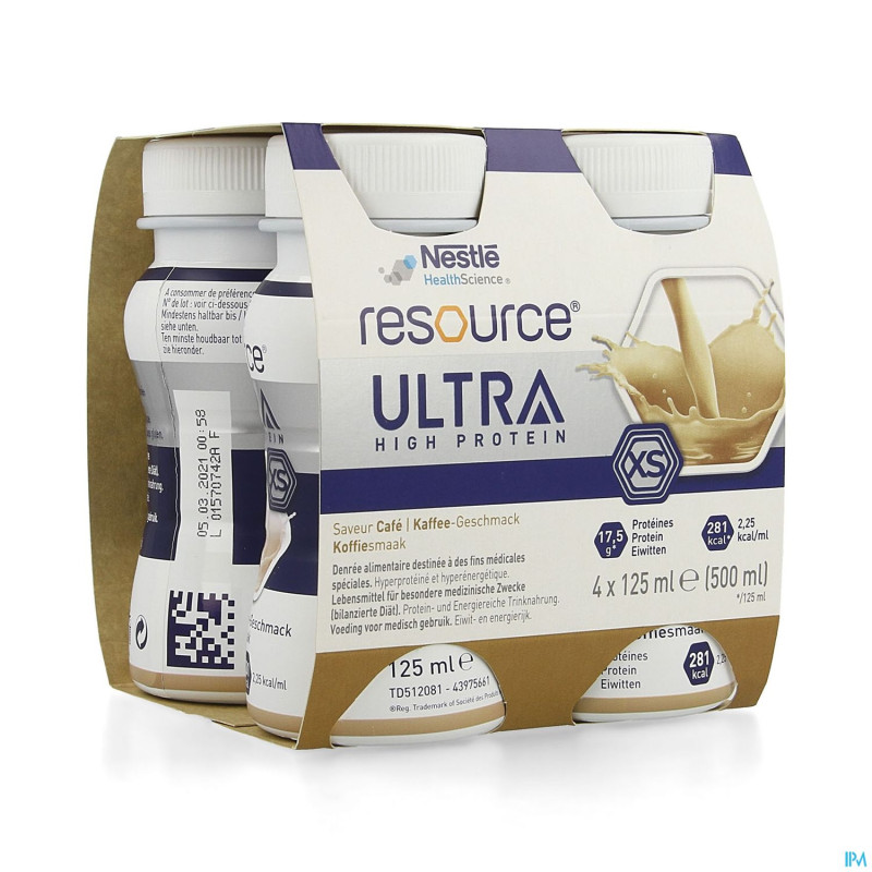 Resource ultra cafe    4x125ml
