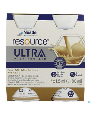 Resource ultra cafe    4x125ml