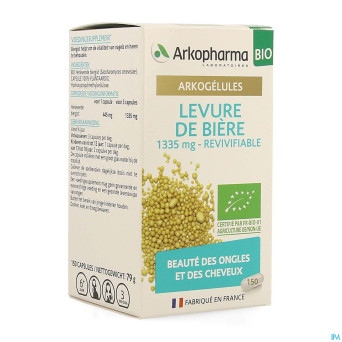 Arkogelules levure biere bio caps 150