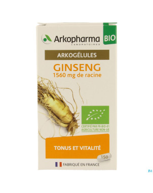 Arkogelules ginseng bio caps 150