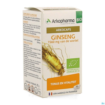 Arkogelules ginseng bio caps 45