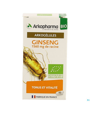 Arkogelules ginseng bio caps 45