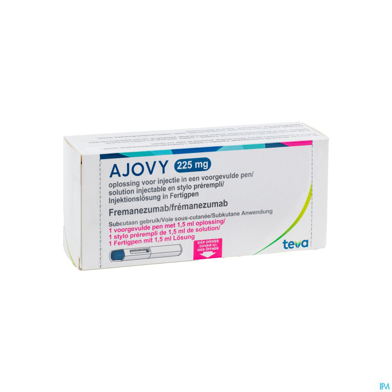 Ajovy 225mg sol inj stylo prerempli    1