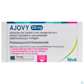 Ajovy 225mg sol inj stylo prerempli    1