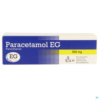 Paracetamol eg 500 mg    comp eff. 20x500mg