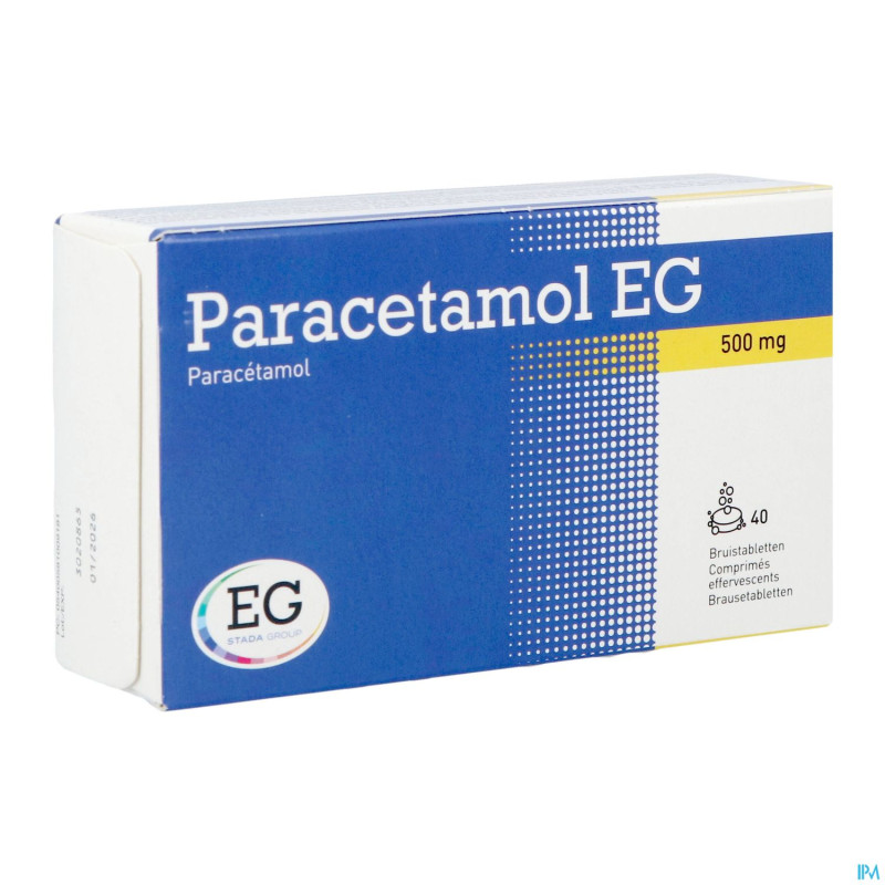 Paracetamol eg 500 mg    comp eff. 40x500mg