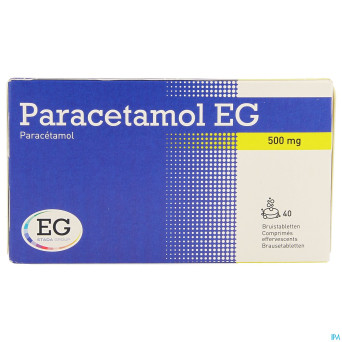 Paracetamol eg 500 mg    comp eff. 40x500mg