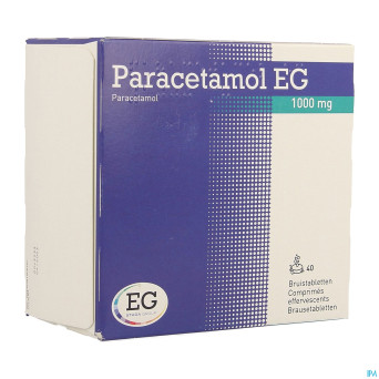 Paracetamol eg forte 1g    comp eff. 40x1000mg